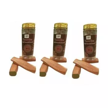 Tanirika Чистый красный сандал/палочка Lal Chandan/Tika/ 50-60 г/ 3 шт/ натуральный/чистый/оригинальный для поклонения