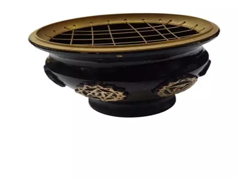 Танирика Латунный металлический держатель для благовоний из смолы для храмовой горелки Пуджи