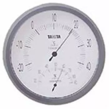 TANITA Аналоговый подвесной термогигрометр с крючком, тип/с TT-492-GY серый