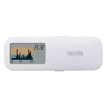 Tanita Pedometer Activity Meter White AM-122 WH Calorhythm Slim 9.4mm Thickness Slim Design