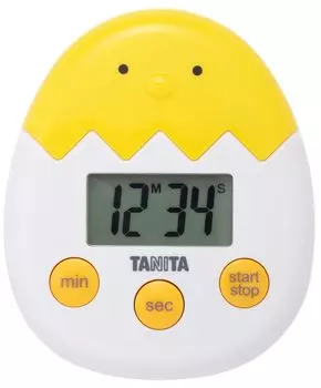 Tanita Piyo Piyo 100 Minute Yellow Timer, Timer, Counter, TD-419-YL,