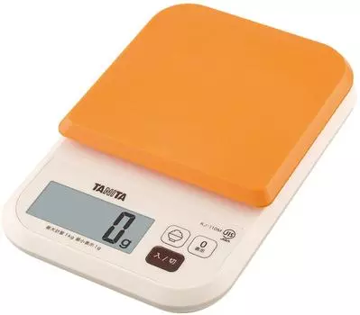 Tanita Scale Food Calories 1kg 1g Orange OR Measures the calories of rice KJ-110M оранжевый