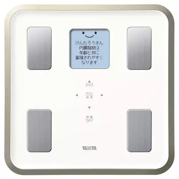 Tanita Weight Body Composition Meter Backlight Made in Japan White WH LCD display illustration and support message display BC-810 Full-dot screen/Face