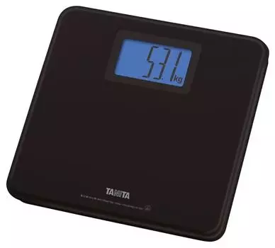 Tanita Weight Powers on just by stepping on A4 with backlight Scale, Small, Black, HD-662-BK, it, Approx. size,
