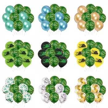 Танк для вечеринки, камуфляжный латексный воздушный шар, комбинированный пакет, военная тематическая вечеринка для мальчиков, украшение для дня рождения NO.9