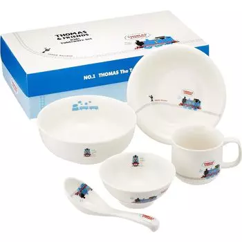 Танк Посуда Посудомоечная машина Микроволновая печь Посуда Железная дорога Сделано в Японии 662741 Паровозик Томас Детский набор, Керамика, Безопасный, Безопасный, Детский подарок,