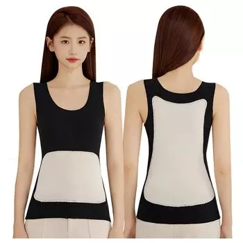 Tank Stretch Warm Intensive Heat Fleece Cold Protection Innerwear Heat [Yubi] Верх, Без рукавов, Женский, Жилет, Теплогенерирующий Материал, Innerwear,