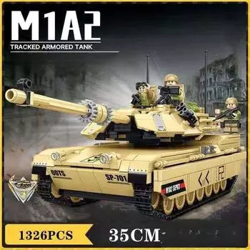 Танковые строительные блоки WW2, военные кирпичи, армейский солдат, оружие, игрушки для детей, подарок M