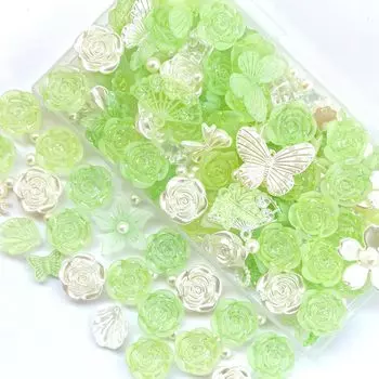 TANOKOX Deco Parts Около 100 матовых пастельных смоляных аксессуаров ручной работы Deco Whipped Trading Card Mix, Pieces, Colors, Parts, Crafts, Parts,