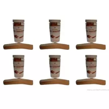 Tanrirka White Chandan Tika Sticks 50-60 г / 6 шт 100% чистый // натуральный // сандаловое дерево/ лучше всего подходит для поклонения