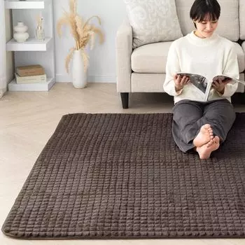 Tansu no Gen 185 x 185 Camellia Oil Moisture Heat Rug All Rabbit Fur Rug, см, Airgel, Обработанный, Впитывающий, Генерирующий, Коврик, Одеяло, Коврик, Нескользящий,