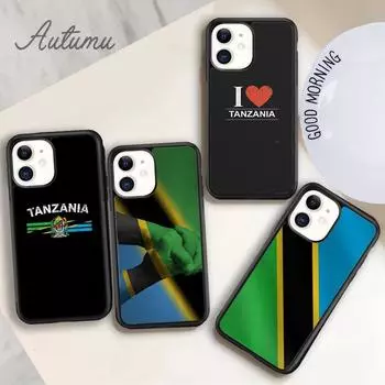 Tanzania Flag Coat Of Arms Phone Case for iPhone 11 12 13 14 Pro Max mini XR XS SE 2020 6S 7 8 Plus Samsung Galaxy S21 S22 Cover iPhone 6plus