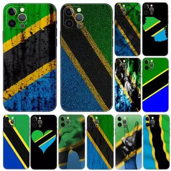 Tanzania national flag phone case for iphone 5 5s 2020se 6 6s 7 8 plus x 10 XR XS 11 12 13 mini pro MAX black tpu back cover iphone 5 5S SE 2016