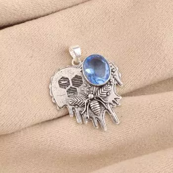 Танзанит Драгоценный камень 925 Проба Серебро Ювелирное изделие Ручной работы Модный кулон 1,49 CP-28-10
