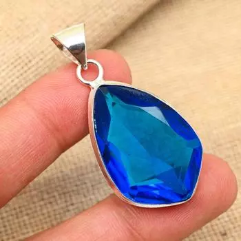 Tanzanite Gemstone 925 Solid Sterling Silver Handmade Beauteous Pendant Jewelry For Her