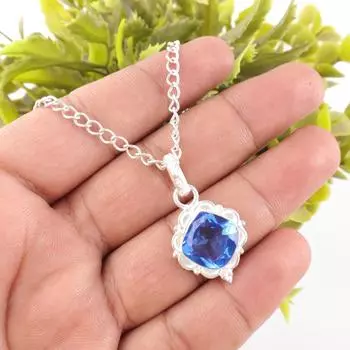 Tanzanite Gemstone 925 Stamped Silver Jewelry Handmade Fashionable Pendant 1.50 PP-2-3