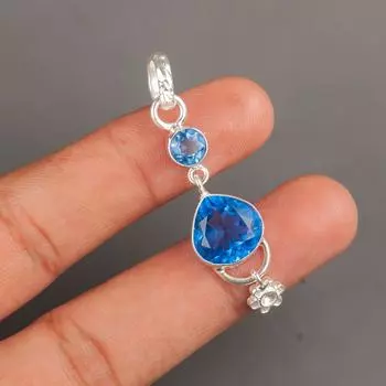 Tanzanite Gemstone 925 Sterling Silver Jewelry Handcrafted Pendant 2.00 For Her PP-5-4