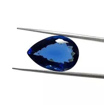 Танзанитовый стеклянный камень, стеклянные стразы Синий граненый стеклянный камень 10,80 карата 20x13x8 мм 20x13x8 MM