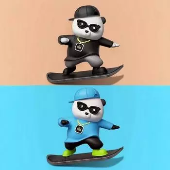 Taojin реквизит для салона автомобиля Superboard Bae, фигурка для украшения автомобиля, аксессуары, черный + синий, 1 шт., корейские аксессуары для автомобилей