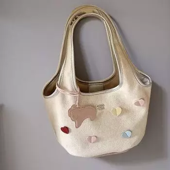 Taole Летняя сумка-тоут для женщин 2024 года, новая повседневная большая сумка для поездок на работу, переносная сумка через плечо