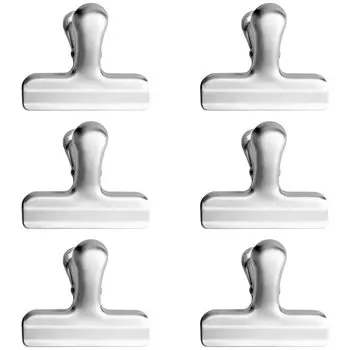 TAOTOO Book Нержавеющая сталь Упаковка из x Chevron Book Ноты для еды Бумага Коммерческая Главная Супер Серебряный Скрепка, Скрепка, Большая, 6, устойчивая к ржавчине, 7,6 см