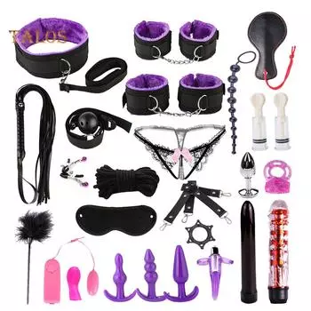 TAP 26 шт. трусы на шнуровке бондаж наручники с завязанными глазами секс-игрушки набор инструментов
