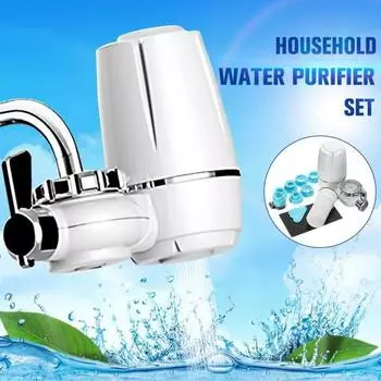Tap Water Purifier Kitchen Faucet Ceramic Mini Water Filter Filtro Rust Bacteria Removal Replacement White