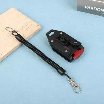 Tape Measure Rack Tape Automatic Buckle Measure Thickened Belt Clip Fixed Plastic Portable Tool Holder Clip Durable чёрный