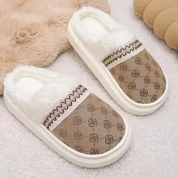 Тапочки Baotou Half, женская плюшевая верхняя одежда 2024 года, осень и зима, новые мягкие и симпатичные водонепроницаемые нескользящие тапочки для хлеба на плоской подошве 36 розовый