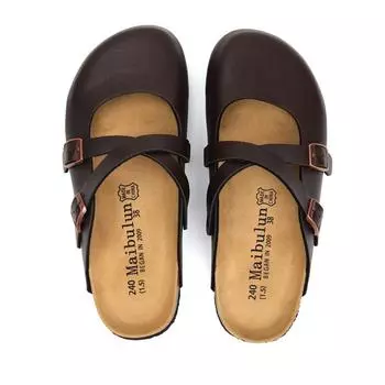 Тапочки Baotou из пробки Туфли Мэри Джейн с круглым носком весенне-летние женские получешки удобные сандалии для девочек в японском стиле 35