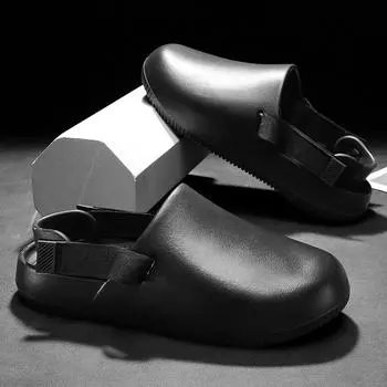 Тапочки Baotou на толстой подошве для пар, легкие, нескользящие, для занятий спортом, полупрозрачные туфли с отверстиями, сандалии 36/37