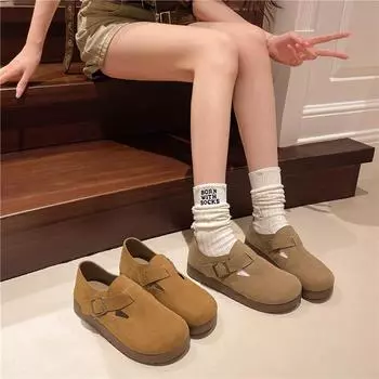 Тапочки Baotou, женская верхняя одежда 2024 года, новые туфли Muller с мягкой подошвой и полуноском, одинарные туфли на плоской подошве, классные тапочки 35