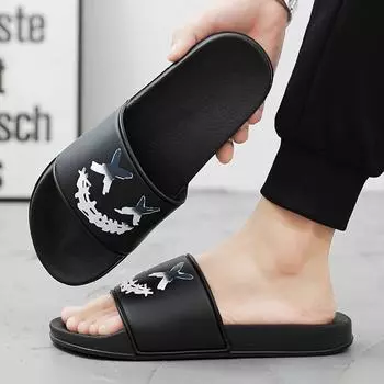 Тапочки большого размера Мужские тапочки Легкие парные односложные пляжные тапочки классные тапочки 36 белый