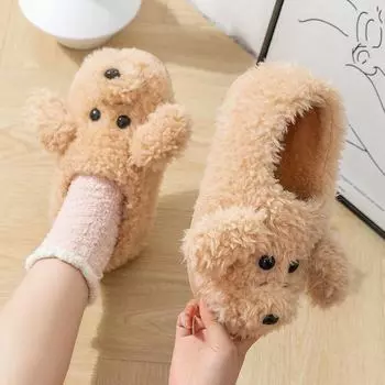Тапочки Cixi Plush Cotton — теплая, нескользящая домашняя обувь для мужчин и женщин, идеально подходит для осени и зимы. Hengji 8801, 38-39 зелёный