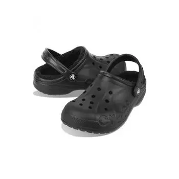 Тапочки Crocs Crocs Vaya Lined Clog для взрослых с мехом, черные 205969 060 205969060240mmM5W7