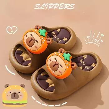 Тапочки для девочек, шлепанцы, ванна для ванной, дышащие детские шлепанцы для мальчиков, тапочки 24-25 небесно-голубой