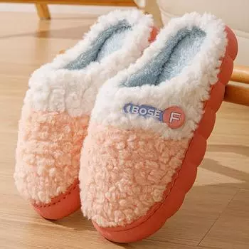 Тапочки для дома и улицы, женские хлопковые тапочки, парные тапочки из бархата и хлопка, двухцветные хлопковые тапочки с плетением 36-37 зелёный