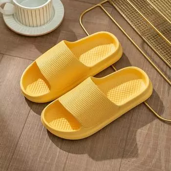 Тапочки для дома унисекс: Женские и мужские домашние тапочки, парные сандалии, шлепанцы для ванной 36-37 жёлтый