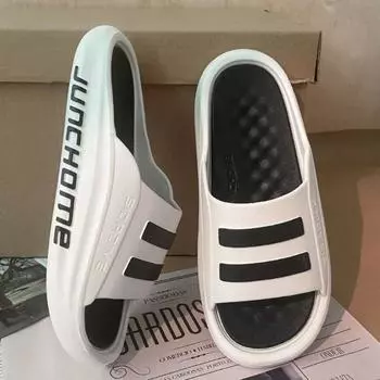 Тапочки для мужчин, домашние сандалии, мужские, для прогулок, дома, пляжа, нескользящая обувь, тренд 2024 года, повседневная, дизайнерская, роскошная, оригинальная 34-35