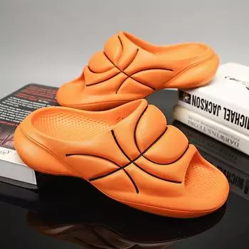 Тапочки для мужчин и женщин, летние, модные, для занятий спортом на открытом воздухе, сандалии двойного назначения, нескользящие и устойчивые к запахам, баскетбольные тапочки 36-37 белый