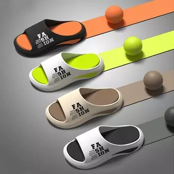 Тапочки для мужчин Летние спортивные тапочки на платформе для пляжа Нескользящие дезодорирующие сандалии для мужчин 39-40 белый