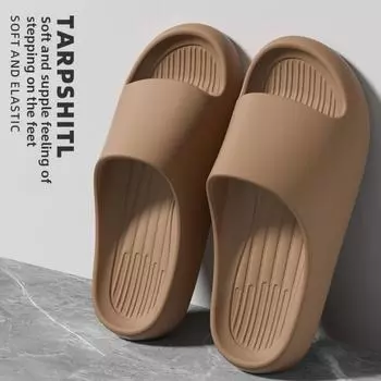 Тапочки для мужчин летом, для дома в помещении, для ванной комнаты с толстой подошвой, противоскользящие и устойчивые к запахам, мужчины носят большие тапочки для ношения на открытом воздухе 36-37