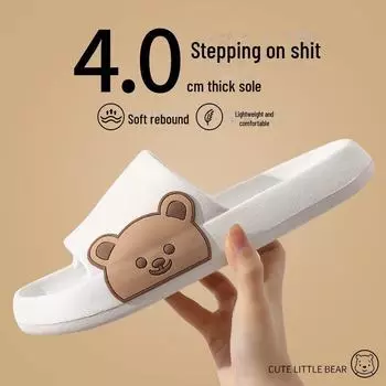 Тапочки для ванной Eva женские: Нескользящий и не имеющий запаха, для использования в помещении летом 38-39 (suitable for normal size 37-38) розовый