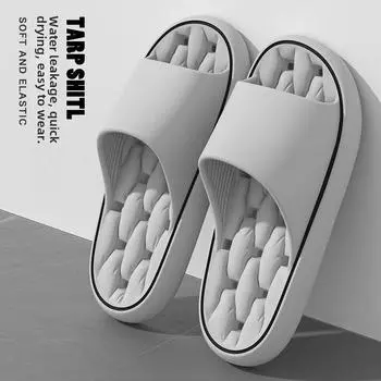 Тапочки для ванной из ЭВА с мягкой подошвой для пар — для использования в помещении летом 36-37 белый