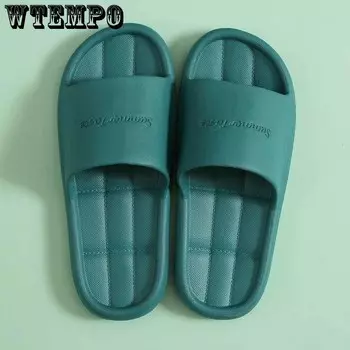 Тапочки для ванной комнаты, домашние нескользящие домашние ноги для купания, немые домашние сандалии и тапочки, мягкие воздушные подушки 45 чёрный