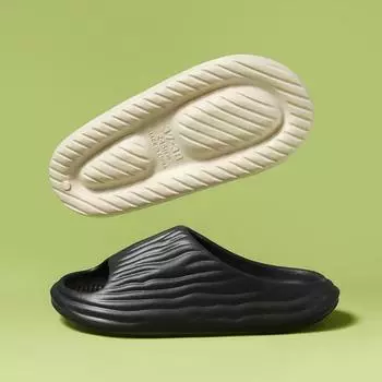 Тапочки для ванной комнаты, домашние шлепанцы из ЭВА, летние повседневные нескользящие шлепанцы, толстая подошва 36-37