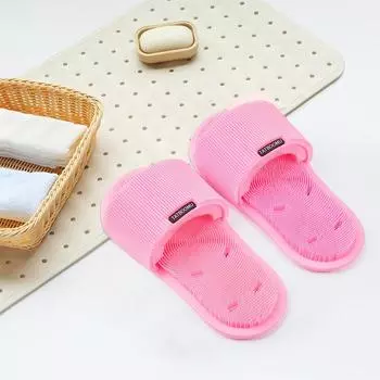 Тапочки для ванной с мягкой нескользящей подошвой для мужчин и женщин Single темно-серого