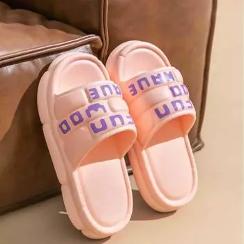 Тапочки для женщин Летняя одежда для отдыха на открытом воздухе Домашние тапочки Женские сандалии на толстой подошве 36-37