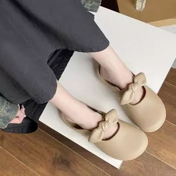 Тапочки Eva с закрытым носком, женские уличные тапочки с мягкой подошвой, ленивые полутапочки, летние новые тапочки, домашние повседневные тапочки для дома и улицы 36-37 чёрный