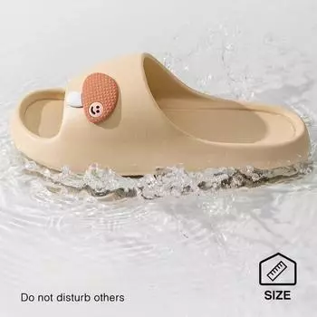Тапочки из ЭВА для женщин на лето, новые домашние тапочки для душа с защитой от запаха в ванной, нескользящие домашние классные тапочки для мужчин 36-37 белый